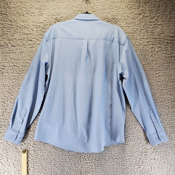 Coofandy Shirt Mens XL Light Blue Classic Button-Up Long Sleeve Casual - Picture 8 of 9